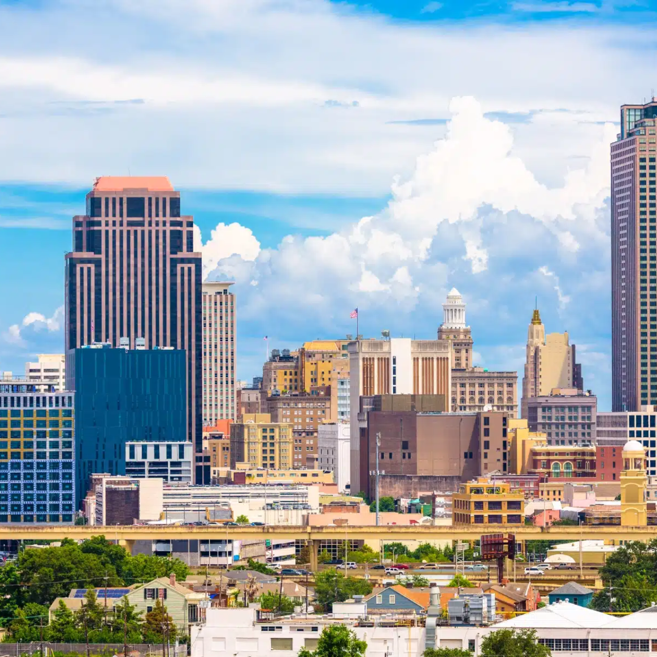 Downtown New Orleans, Louisiana skyline